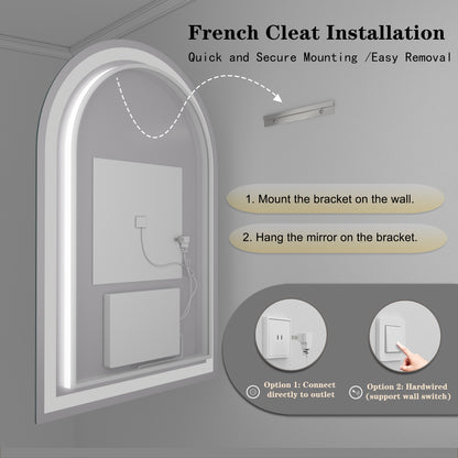 Arched LED Vanity Mirror