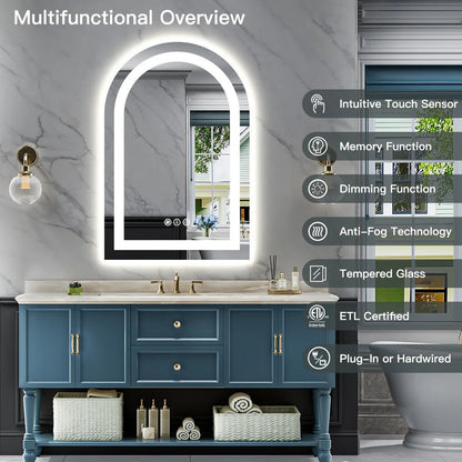 Arched LED Vanity Mirror
