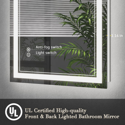 LED Frameless Front Lighted Mirror