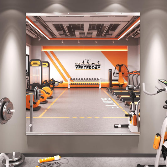 Home Gym Mirror, Frameless Full Body Wall Mirror