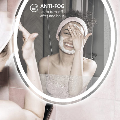 LED Frameless Oval Lighted Mirror