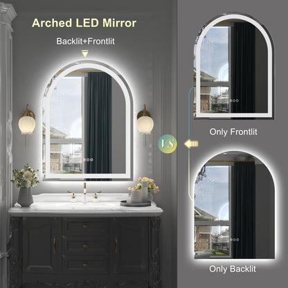 Arched LED Vanity Mirror