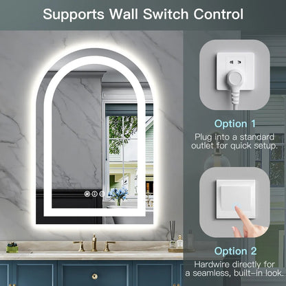 Arched LED Vanity Mirror
