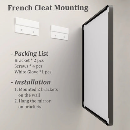 Framed Rectangle Wall Decor Mirror