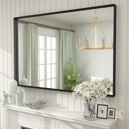 Rectangular Aluminum Alloy Framed Wall Bathroom Vanity Mirror