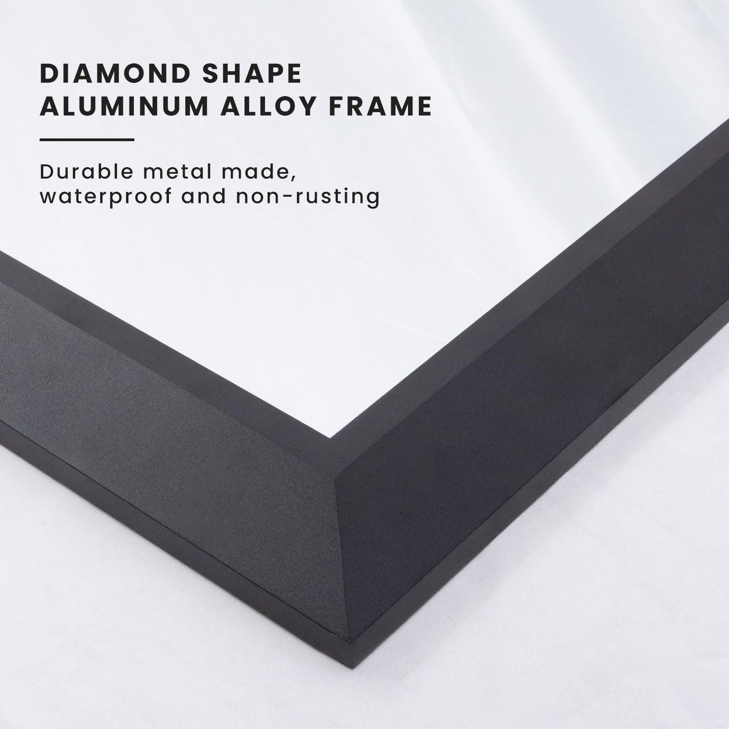 Framed Thick Sharp Wall Decor Mirror