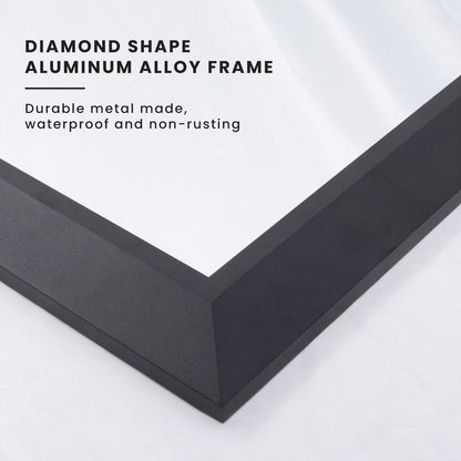 Framed Thick Sharp Wall Decor Mirror