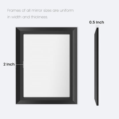 Framed Thick Sharp Wall Decor Mirror