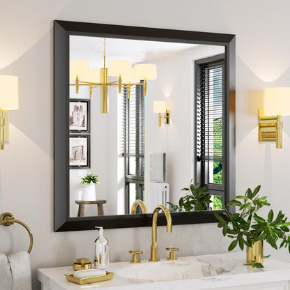 Framed Thick Sharp Wall Decor Mirror