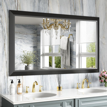 Framed Thick Sharp Wall Decor Mirror