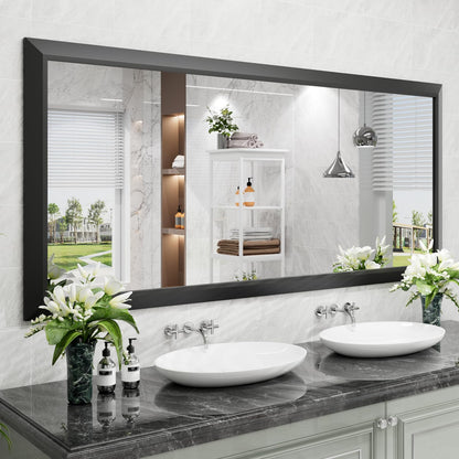 Framed Thick Sharp Wall Decor Mirror