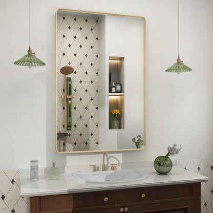 Framed Rectangle Wall Decor Mirror