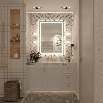 Frameless Dual Front & Back LED Mirror
