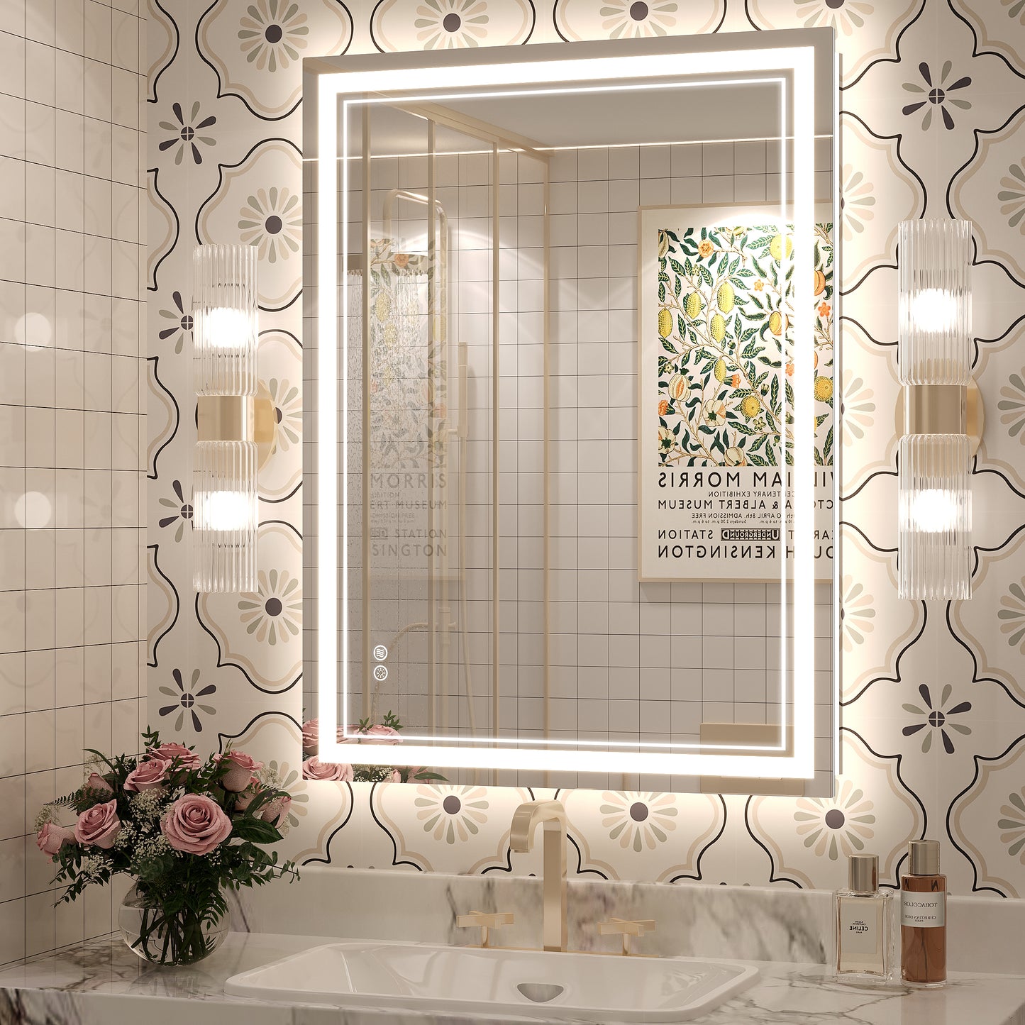 LED Frameless Front Lighted Mirror