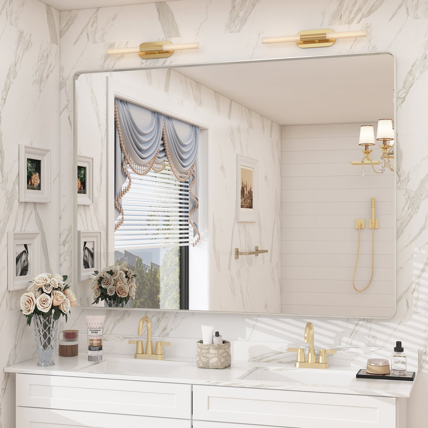 Framed Rectangle Wall Decor Mirror