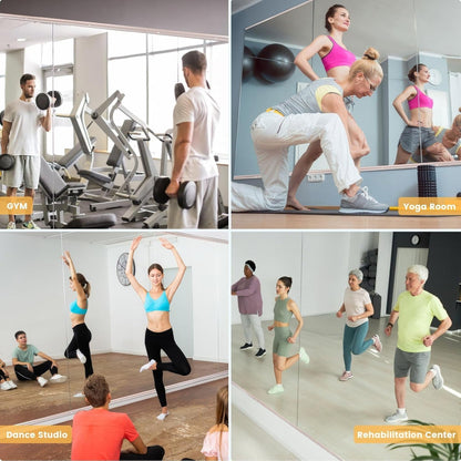 Home Gym Mirror, Frameless Full Body Wall Mirror